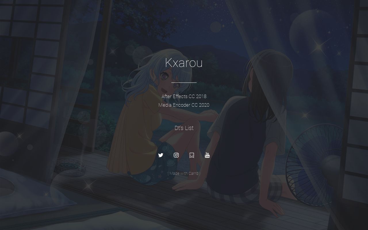 Carrd profile picture for @ksr
